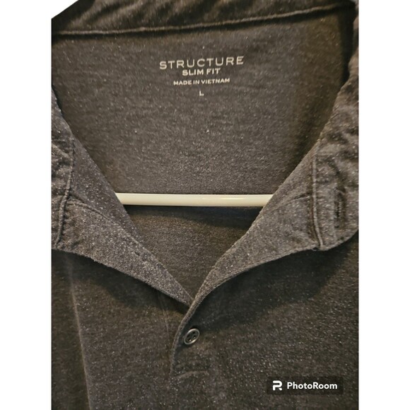 STRUCTURE MENS Polo SHIRT SZ L - Picture 2 of 4